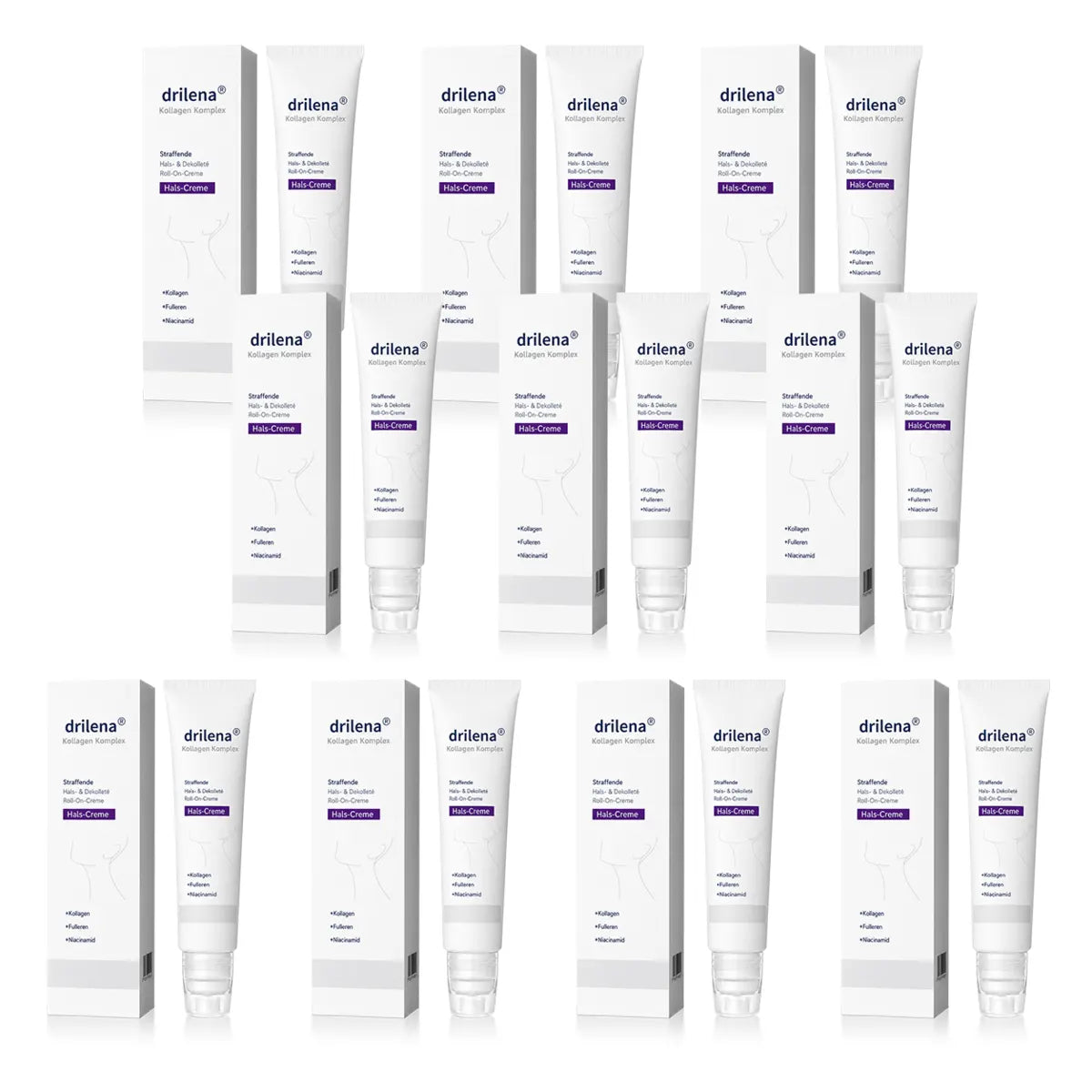 🌸 drilena® Straffende Hals- & Dekolleté-Roll-On-Creme