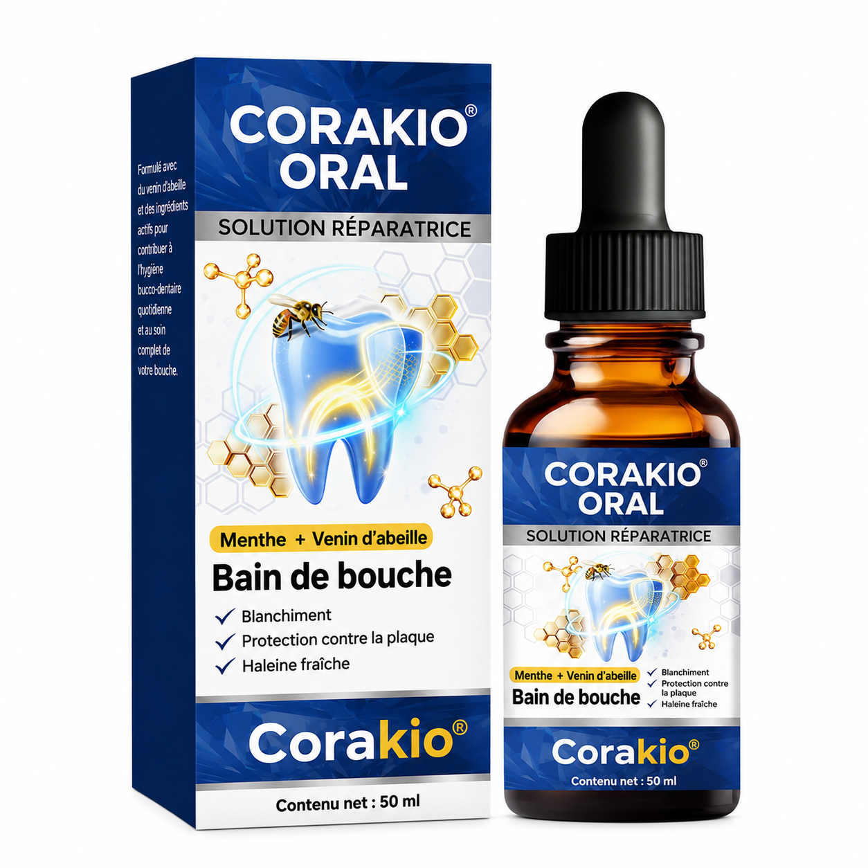 🥰 drilena® Reparierende Mundpflege-Lösung mit Bienengift — Konzentriertes Mundwasser für frischen Atem & Anti-Plaque-Schutz