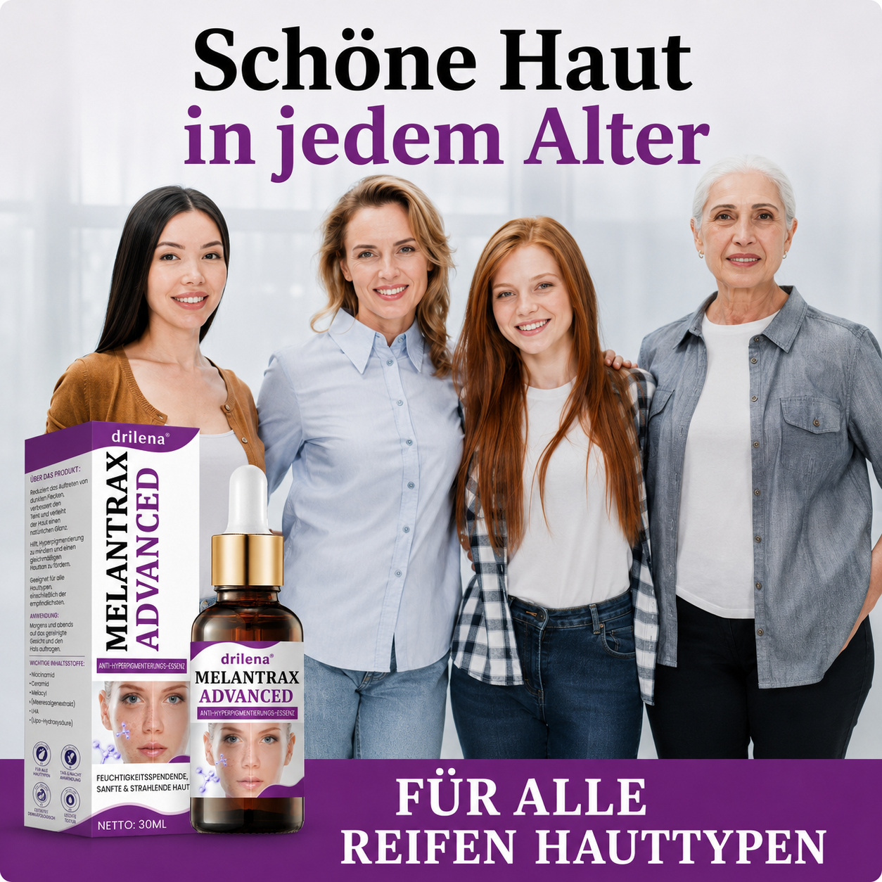 🌸 drilena® MelantraX – Fortschrittliche Anti-Hyperpigmentierungs-Essenz