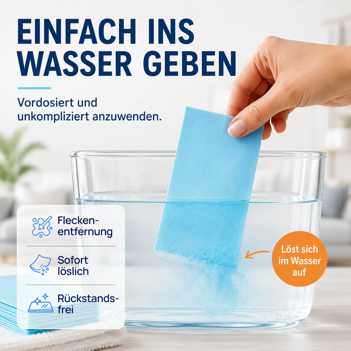 🌸drilena® Wasserlösliche Bodenreinigungstücher — Konzentrierte Formel für sofortigen Glanz (Copy)