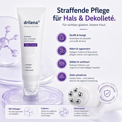 🫧drilena® Straffende Hals- & Dekolleté-Roll-On-Creme