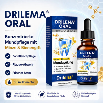 🪄drilena® Reparierende Mundpflege-Lösung mit Bienengift — Konzentriertes Mundwasser für frischen Atem & Anti-Plaque-Schutz