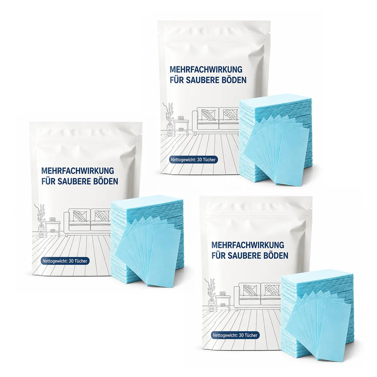 🌸drilena® Wasserlösliche Bodenreinigungstücher — Konzentrierte Formel für sofortigen Glanz (Copy)