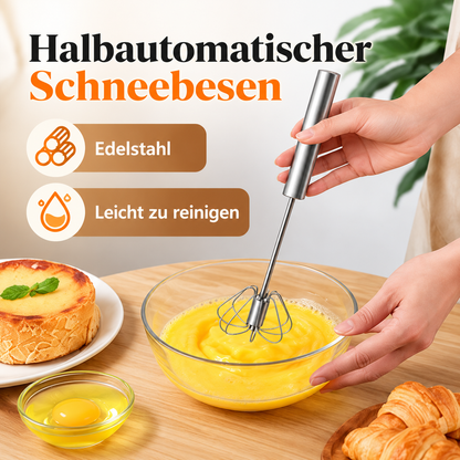 🛒 Edelstahl-Druck-Schneebesen – Lebensmittelecht, rostbeständig und ideal für die Küche