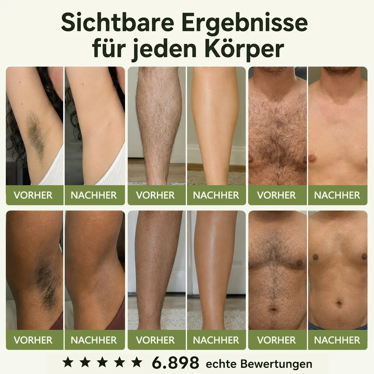 drilena® Natural Gentle Hair Removal Cream | For Women & Men, Sensitive Skin