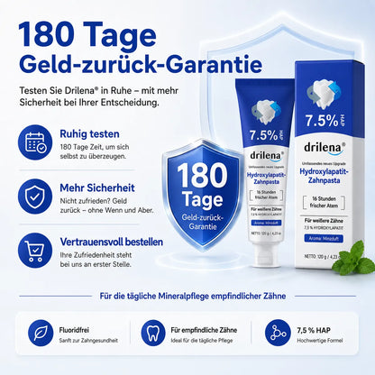 🫧🪄Bestseller – Hydroxylapatit-Zahnpasta 7,5 % zur Zahnschmelz-Reparatur & Zahnaufhellung – Frischer Geschmack, fluoridfrei (Copy)