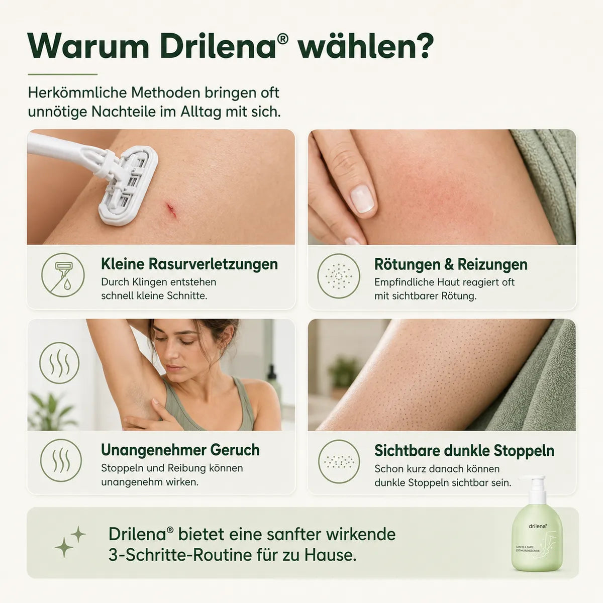 🔥drilena® Sanfte, nicht reizende Enthaarungscreme (Copy)