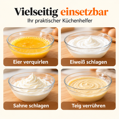 🛒 Edelstahl-Druck-Schneebesen – Lebensmittelecht, rostbeständig und ideal für die Küche