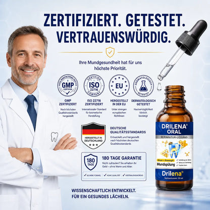 🪄drilena® Reparierende Mundpflege-Lösung mit Bienengift — Konzentriertes Mundwasser für frischen Atem & Anti-Plaque-Schutz