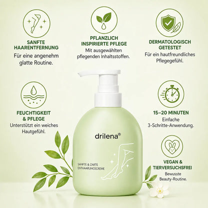 🧼drilena® Sanfte, nicht reizende Enthaarungscreme