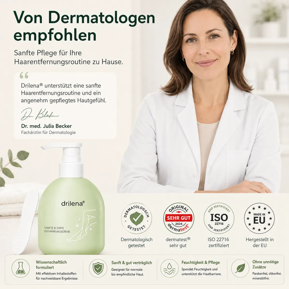🔥drilena® Sanfte, nicht reizende Enthaarungscreme (Copy)