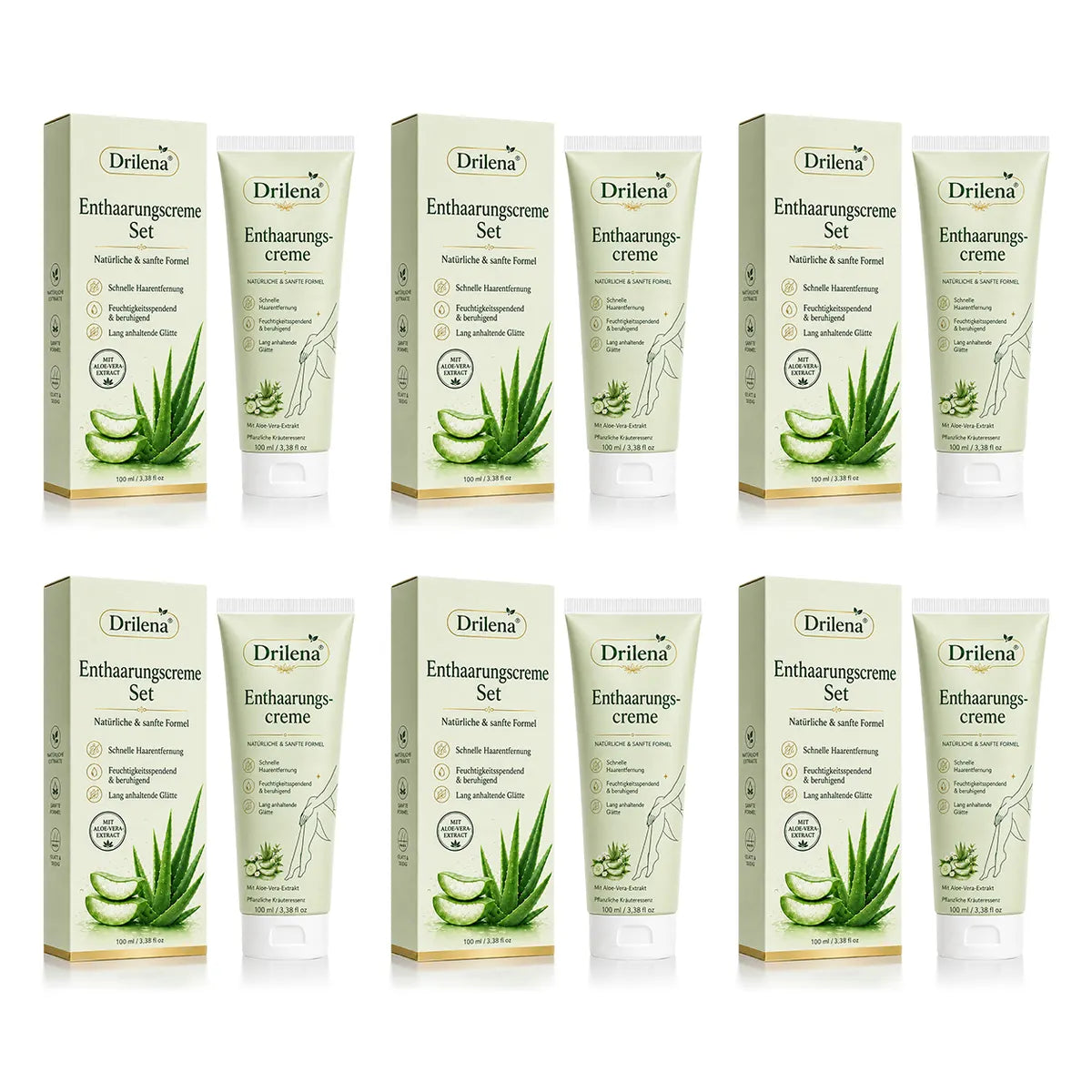 drilena® Natural Gentle Hair Removal Cream | For Women & Men, Sensitive Skin