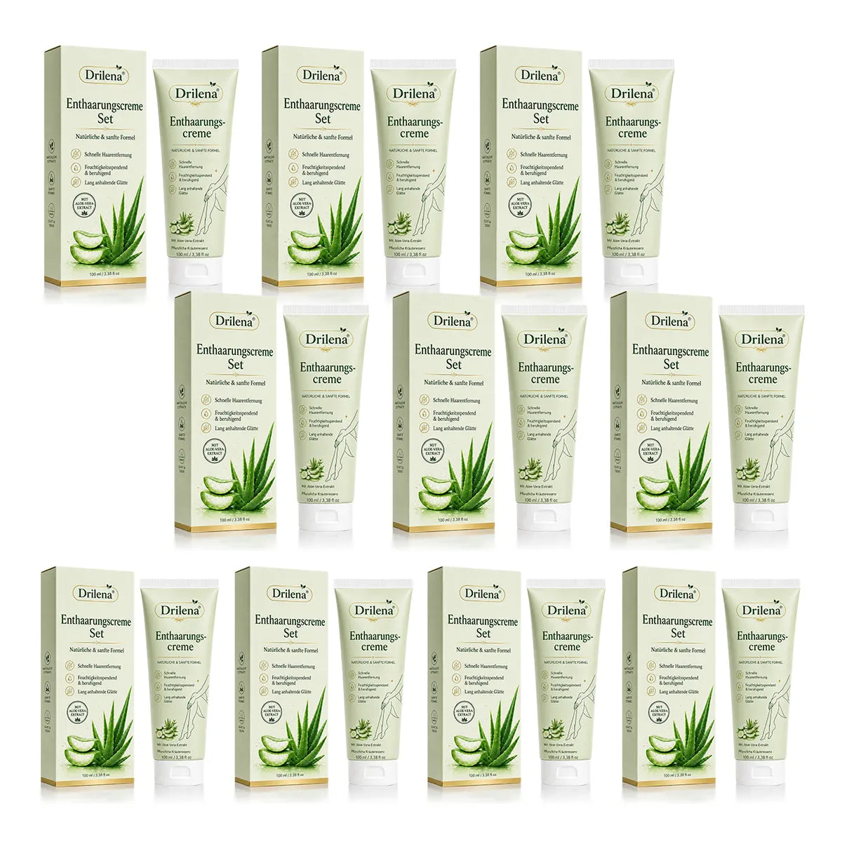 drilena® Natural Gentle Hair Removal Cream | For Women & Men, Sensitive Skin