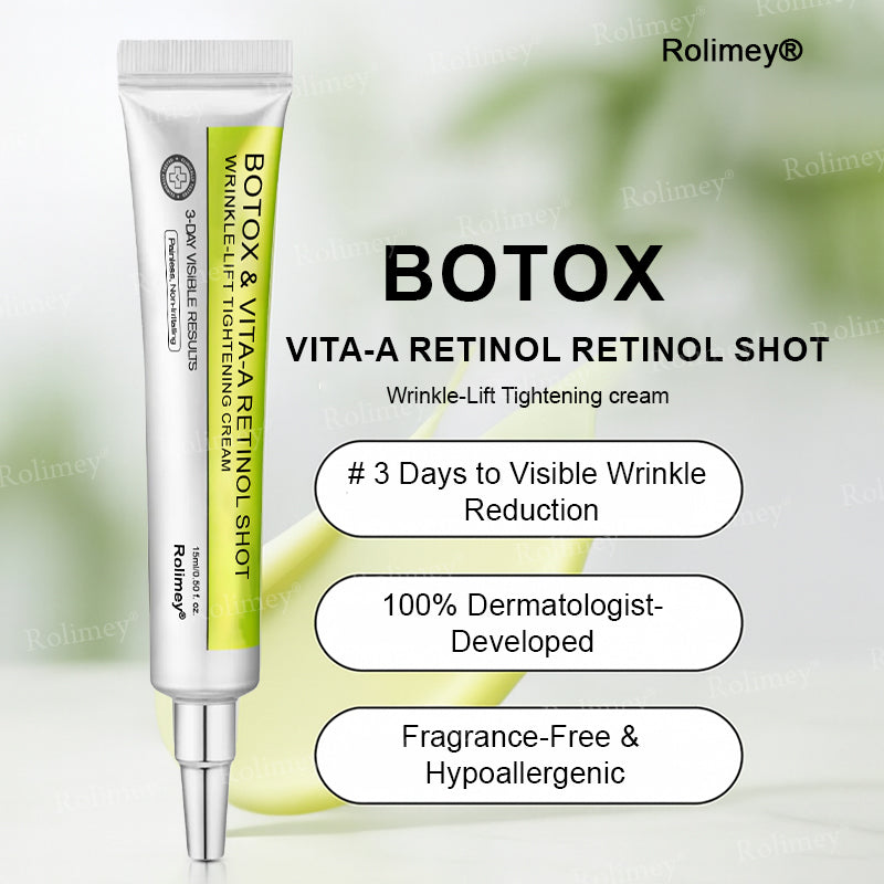 💧Made and shipped from the IE🧑‍⚕️💫Rolimey® Botox & Vita-A Retinol Shot Wrinkle-Lift Tightening cream - Last Day Promotion 70% OFF