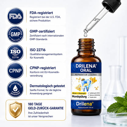 🪄drilena® Reparierende Mundpflege-Lösung mit Bienengift — Konzentriertes Mundwasser für frischen Atem & Anti-Plaque-Schutz