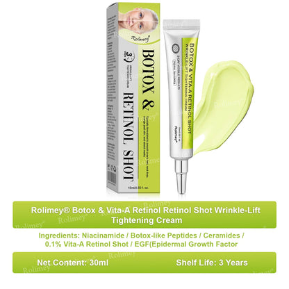 💧Made and shipped from the IE🧑‍⚕️💫Rolimey® Botox & Vita-A Retinol Shot Wrinkle-Lift Tightening cream - Last Day Promotion 70% OFF