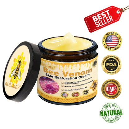 👨‍⚕️🔥Dermatologist Recommended👨‍⚕️: Rolimey® Bee Venom Advanced Skin Rescue — Specifically Formulated for Paper-Thin, Fragile & Easy-Bruising Skin — 🔥Limited Time 80% OFF🔥