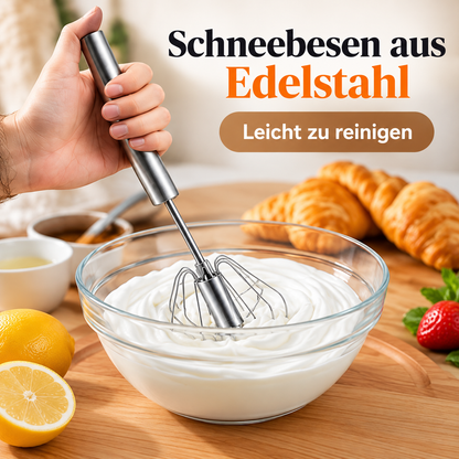 🛒 Edelstahl-Druck-Schneebesen – Lebensmittelecht, rostbeständig und ideal für die Küche