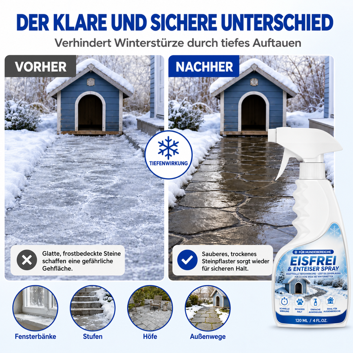 🔥Enteisungs- und Schneeschmelzspray für den Außenbereich