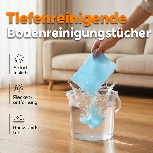 🔥drilena® Wasserlösliche Bodenreinigungstücher — Konzentrierte Formel für sofortigen Glanz