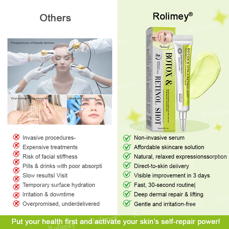💧Made and shipped from the IE🧑‍⚕️💫Rolimey® Botox & Vita-A Retinol Shot Wrinkle-Lift Tightening cream - Last Day Promotion 70% OFF