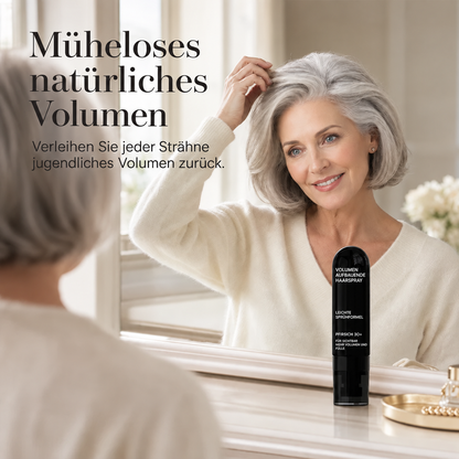 🪄✨ Volumenspray mit Pfirsichduft – Langanhaltender Halt und mehr Haarfülle. Leichtes Stylingspray für feines, glattes und plattes Haar.