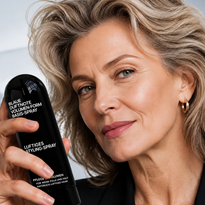 🪄✨ Volumenspray mit Pfirsichduft – Langanhaltender Halt und mehr Haarfülle. Leichtes Stylingspray für feines, glattes und plattes Haar.