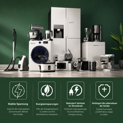 🔥 Bestseller – drilena® Stromspargerät für stabilere Stromversorgung & weniger Energieverschwendung – EU-Stecker