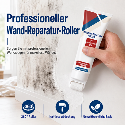 🔥 Wand-Ausbesserungsfarbe mit integriertem Roller