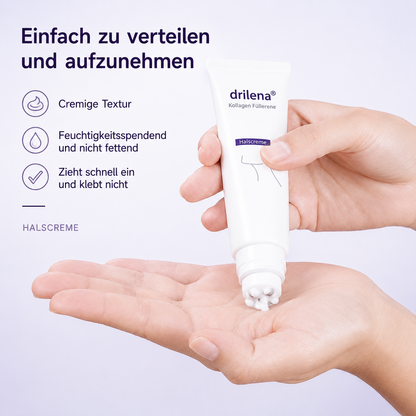 👩 drilena® Straffende Hals- & Dekolleté-Roll-On-Creme