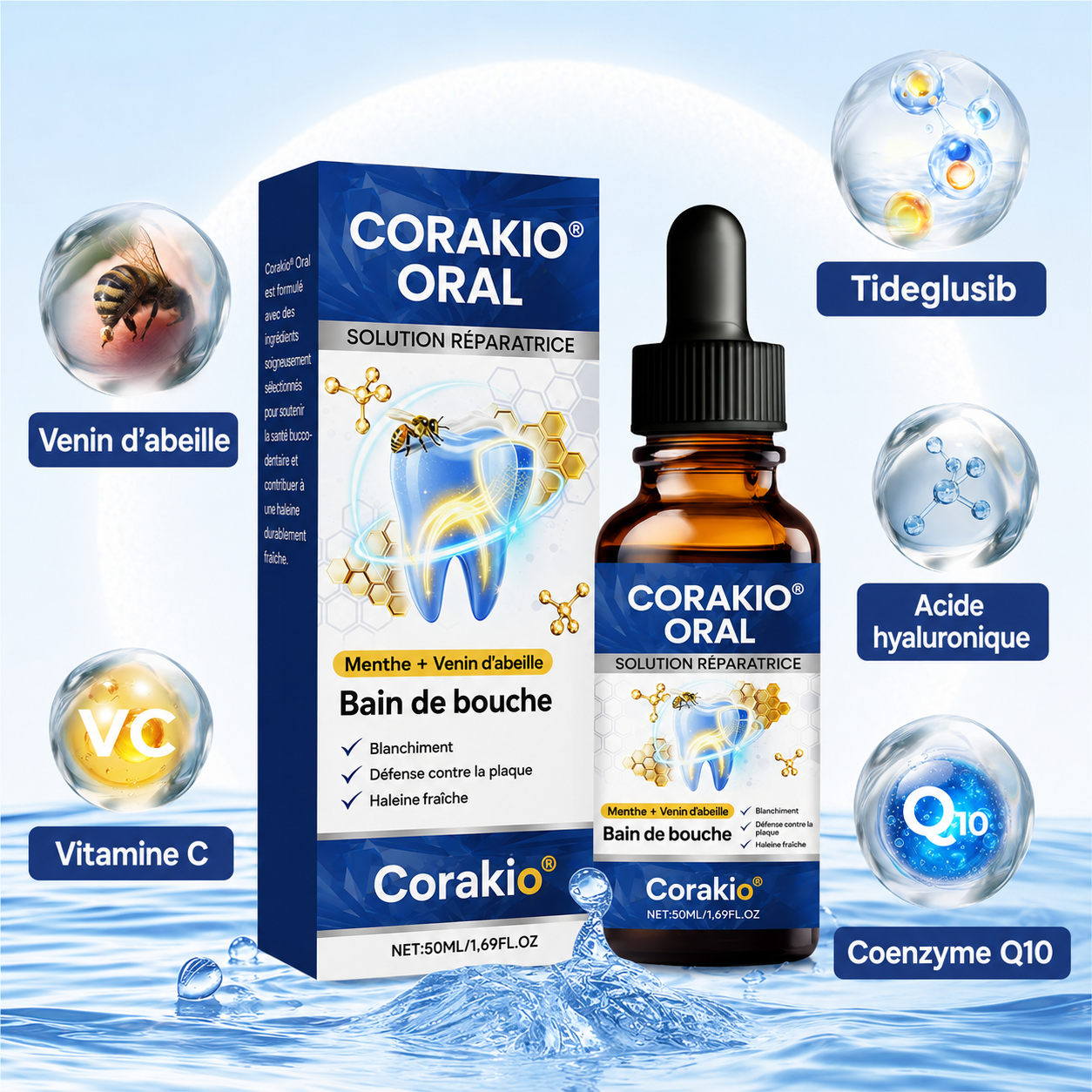🆙 drilena® Reparierende Mundpflege-Lösung mit Bienengift — Konzentriertes Mundwasser für frischen Atem & Anti-Plaque-Schutz