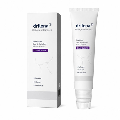 👩 drilena® Straffende Hals- & Dekolleté-Roll-On-Creme