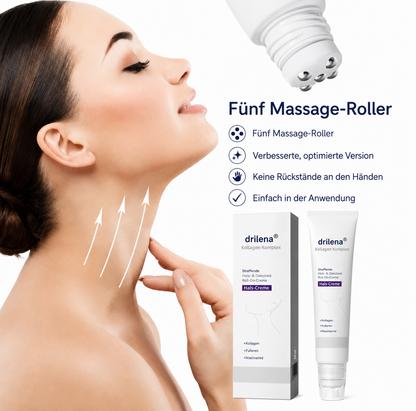 👩 drilena® Straffende Hals- & Dekolleté-Roll-On-Creme
