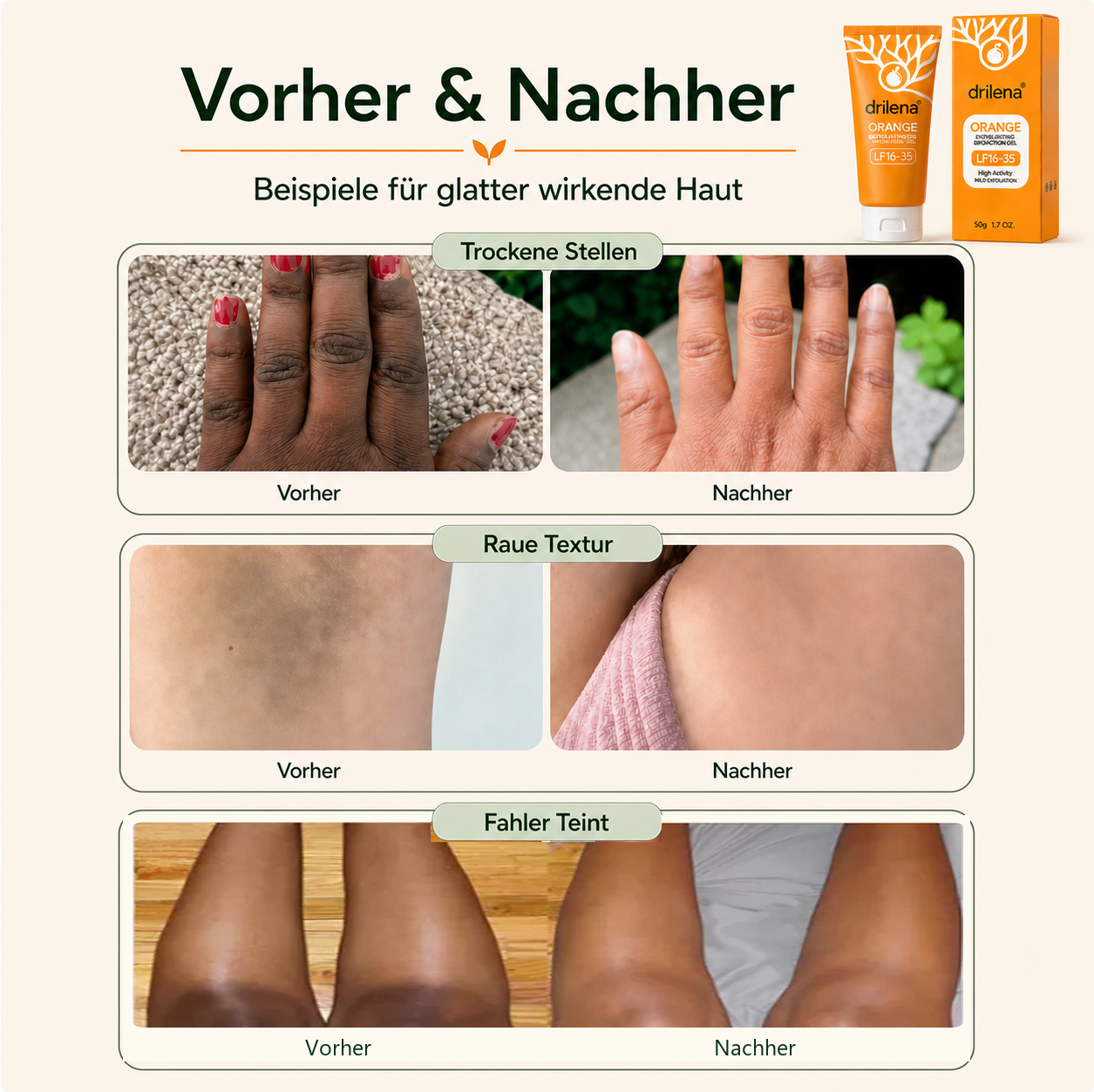 🧋drilena® Peeling-Gel mit Orangenenzym