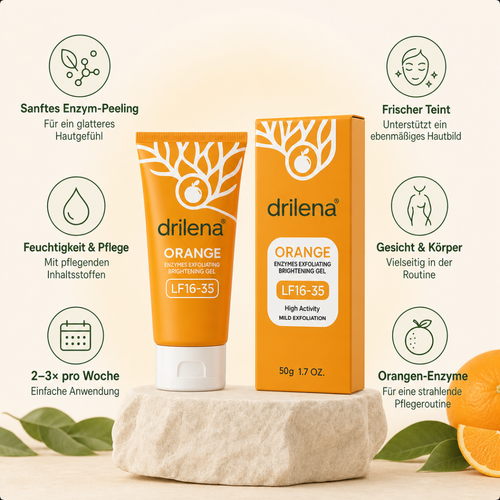 🧋drilena® Peeling-Gel mit Orangenenzym