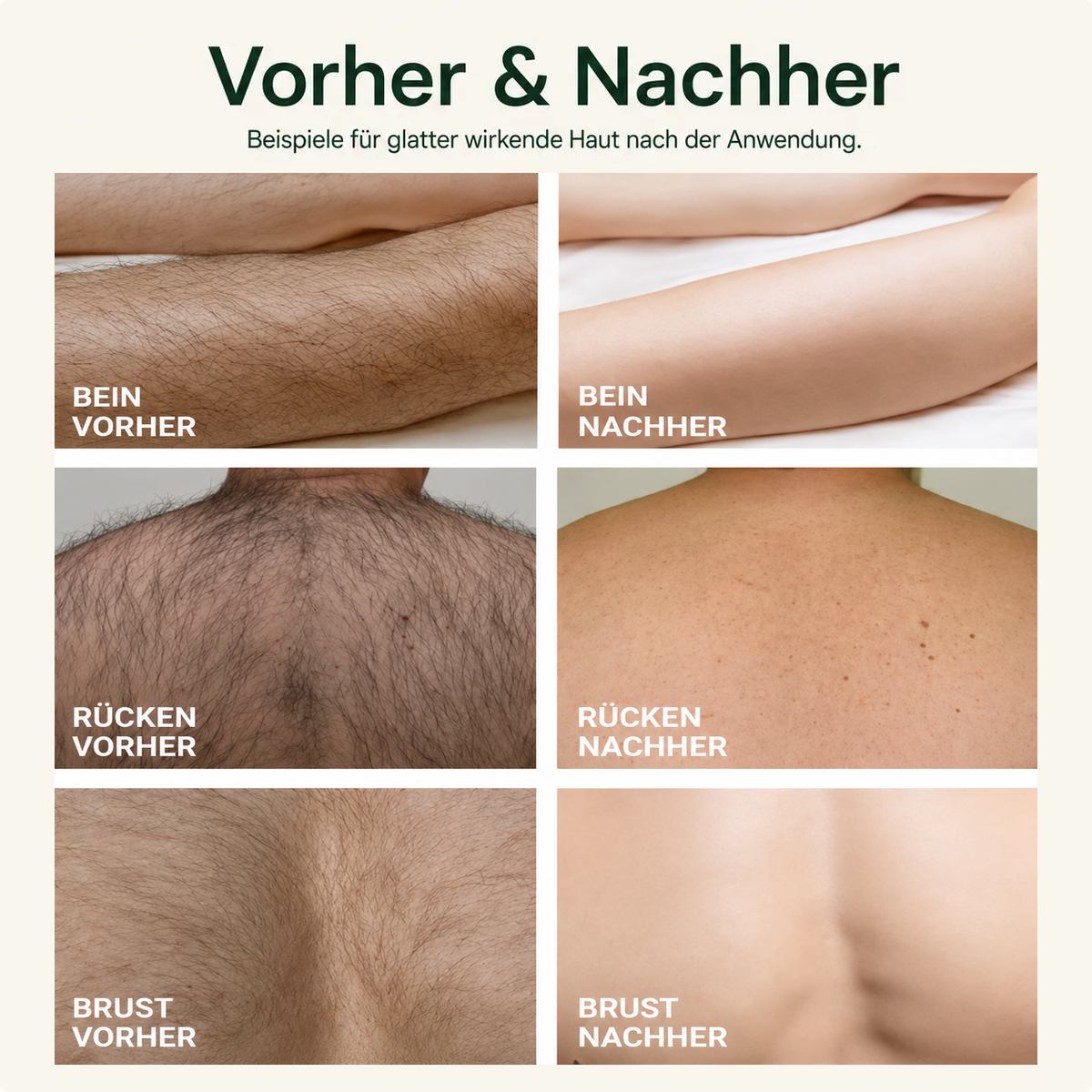🫧 drilena® Sanfte, nicht reizende Enthaarungscreme
