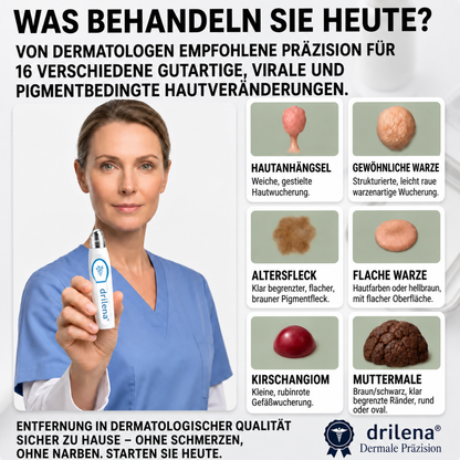 🛒drilena®7-Tage Hautanhängsel- & Fleckenentferner – schmerzfrei & narbenfrei Fortschrittlicher Roll-on-Stift zur Entfernung von Hautunreinheiten