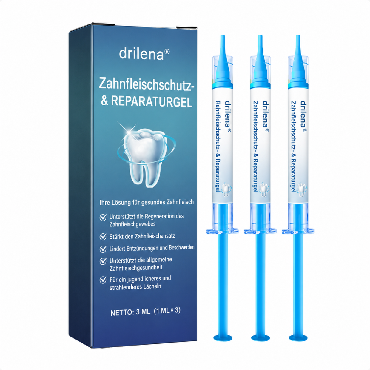 ✨drilena® Zahnfleisch-Reparaturgel | Professionelles Gel zur Zahnfleischregeneration