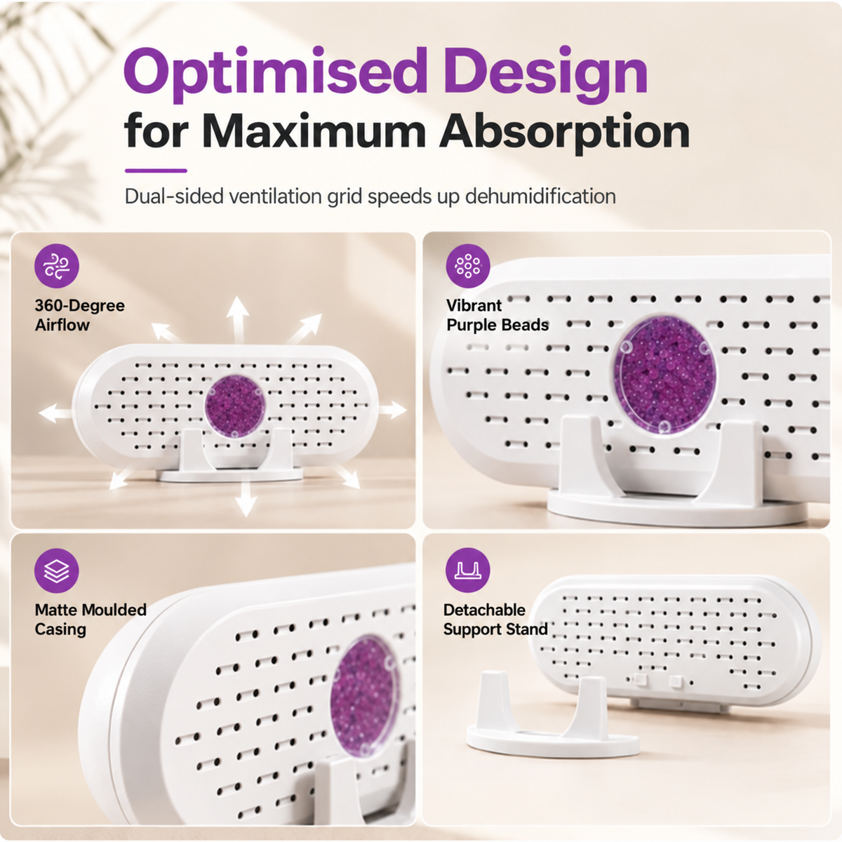 🆙⏳🔥 LIMITED-TIME 50% OFF! 🛒 Mini Reusable Dehumidifier for Wardrobes & Small Spaces