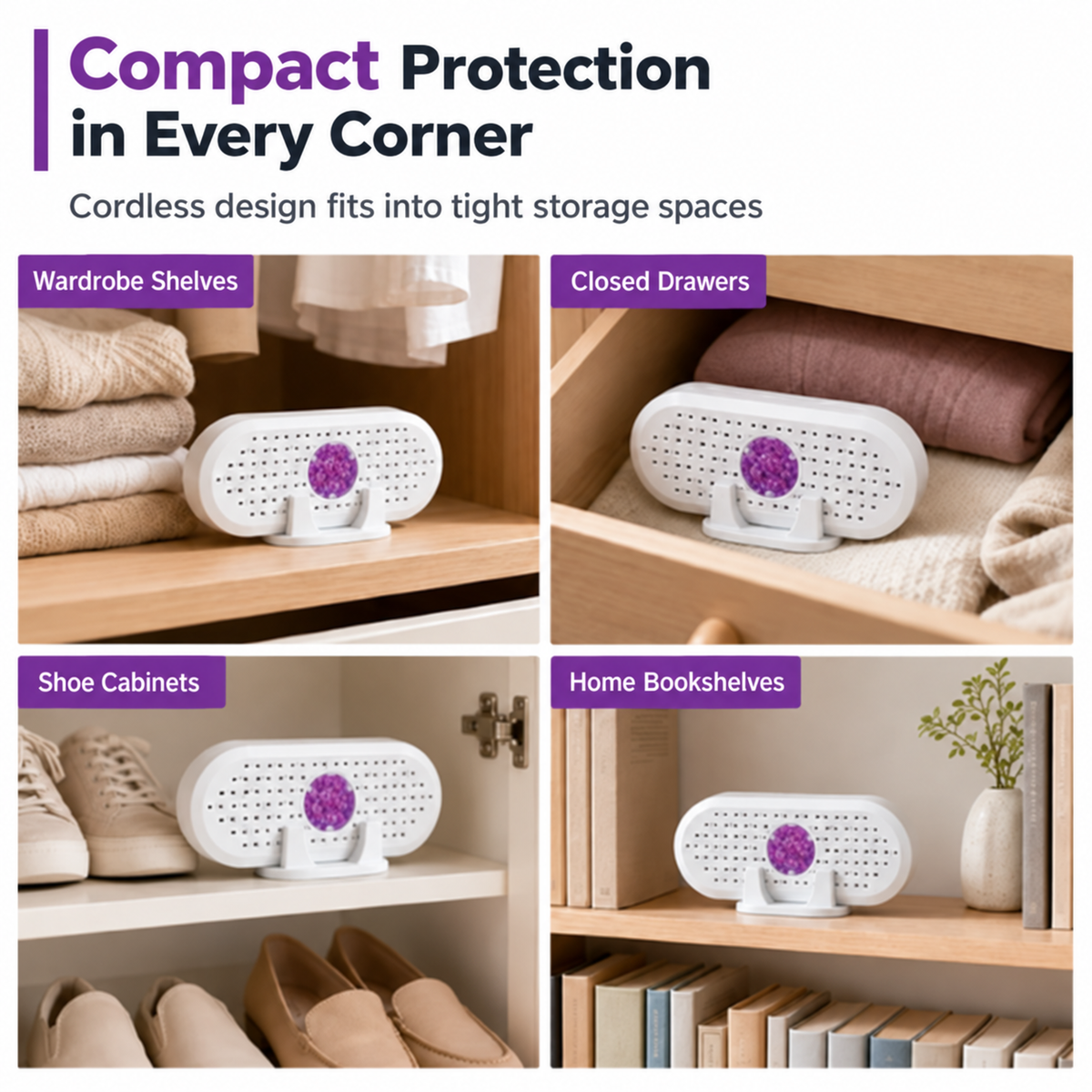 🆙⏳🔥 LIMITED-TIME 50% OFF! 🛒 Mini Reusable Dehumidifier for Wardrobes & Small Spaces