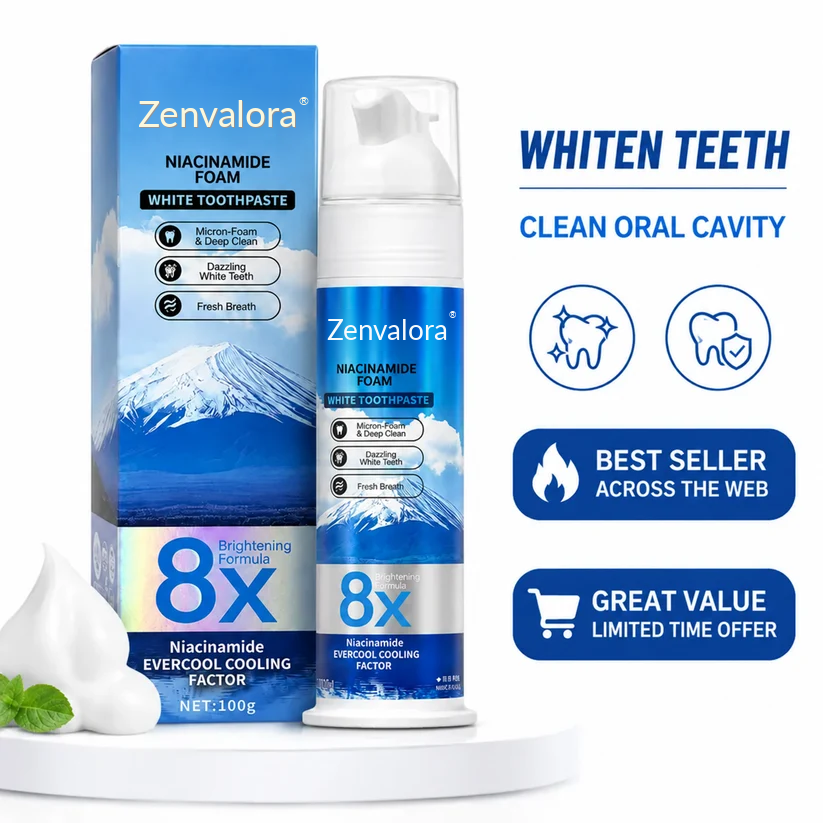 8X Niacinamide Foaming Whitening Toothpaste
