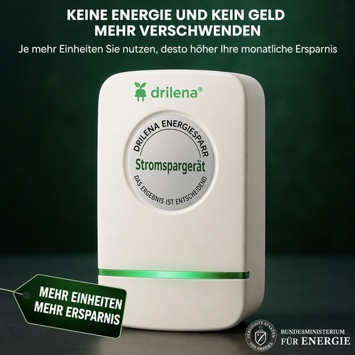 🔥 Bestseller – drilena® Stromspargerät für stabilere Stromversorgung & weniger Energieverschwendung – EU-Stecker