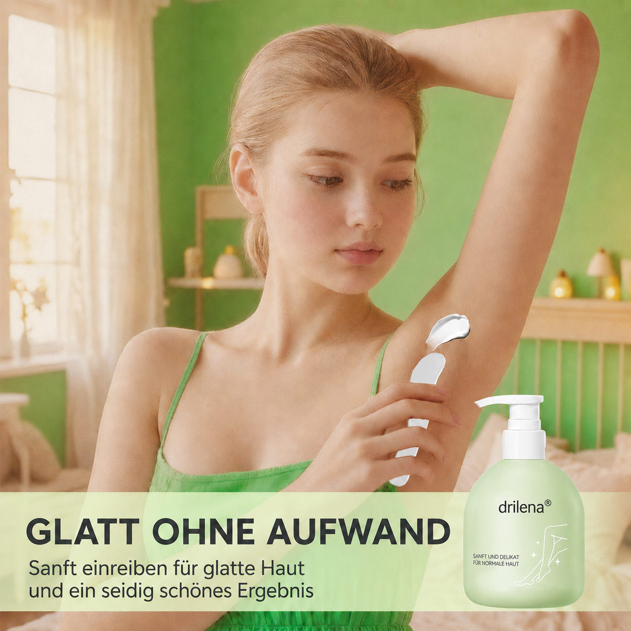🫧 drilena® Sanfte, nicht reizende Enthaarungscreme