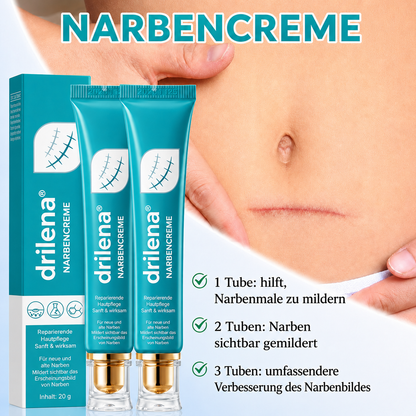 🆙drilena® Reparierende Anti-Narben-Creme — Dehnungsstreifen, Narben & Aknemale
