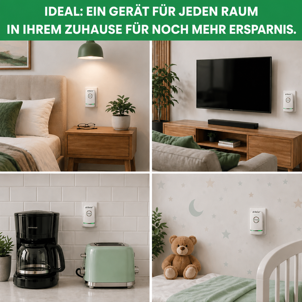 🔥 Bestseller – drilena® Stromspargerät für stabilere Stromversorgung & weniger Energieverschwendung – EU-Stecker