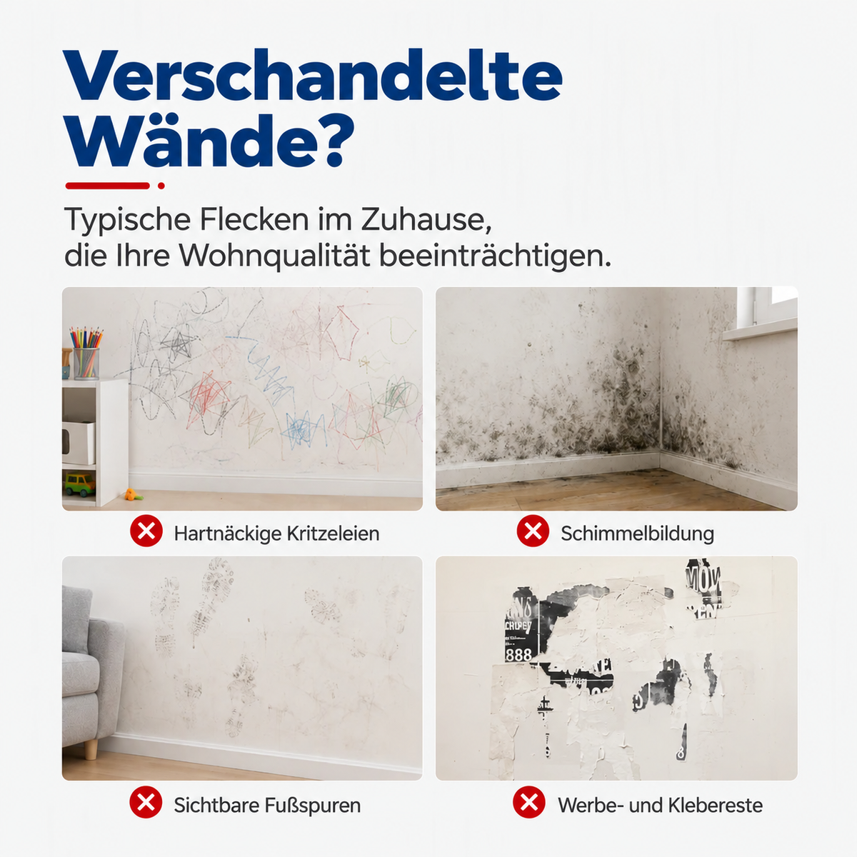 🔥 Wand-Ausbesserungsfarbe mit integriertem Roller