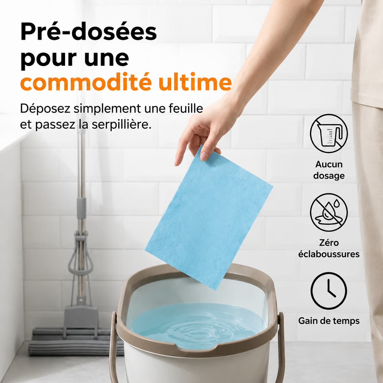 🔥🔥Feuilles de Nettoyage de Sol Hydrosolubles Corakio® — Formule Concentrée pour un Éclat Instantané