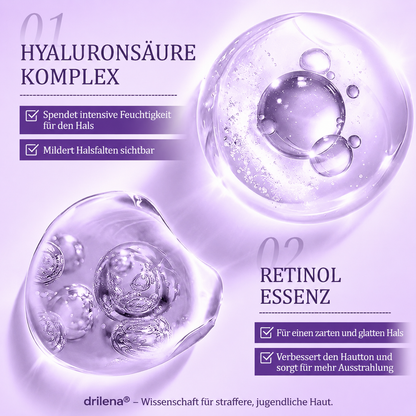 👩 drilena® Straffende Hals- & Dekolleté-Roll-On-Creme