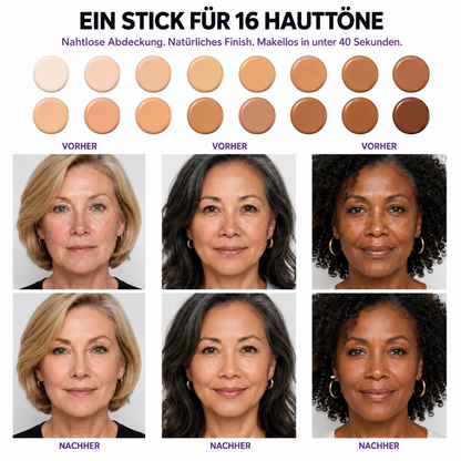 🔥 Farbwechselnder Foundation-Stick – Für einen strahlend frischen Teint bei reifer Haut