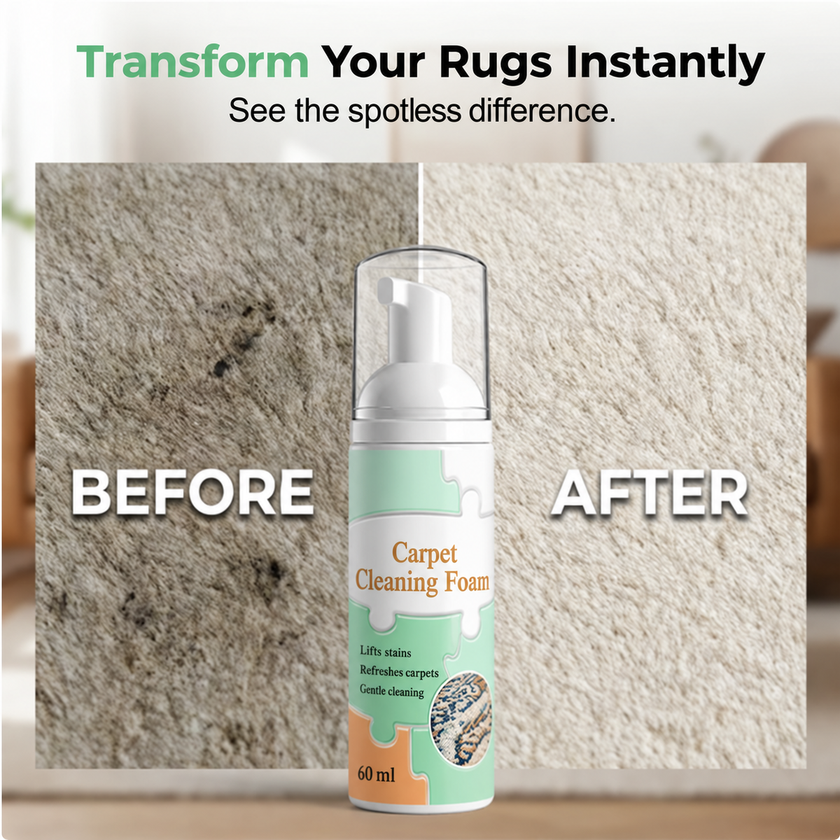 🆙 50% OFF – Waterless Carpet Stain Remover – Removes Wine, Coffee & Pet Stains in No Time!